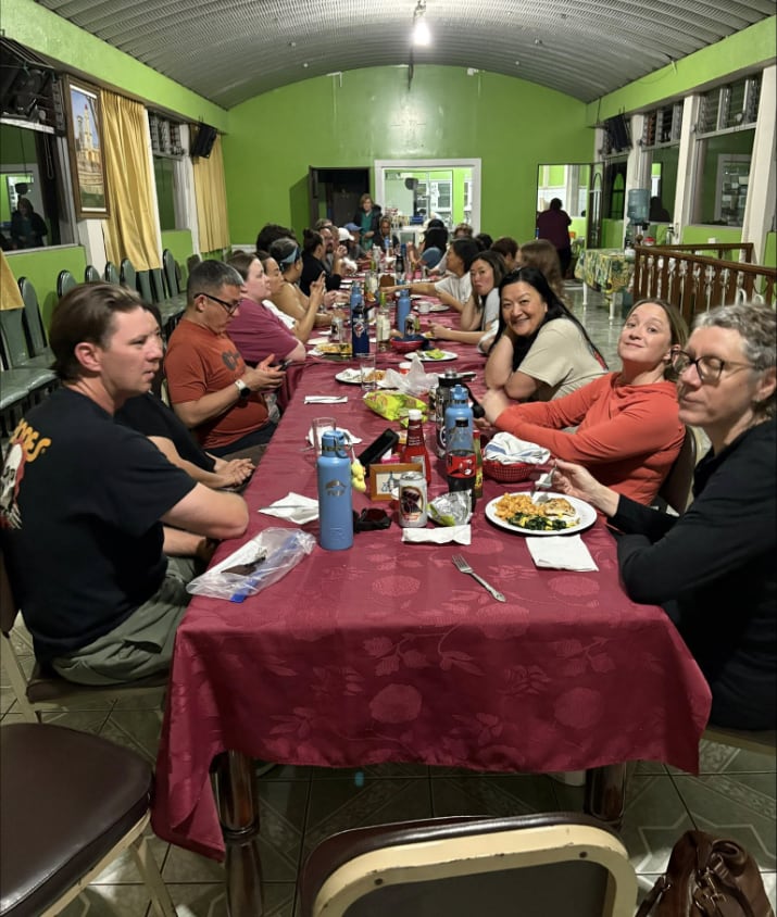 Team dinner in Patzún